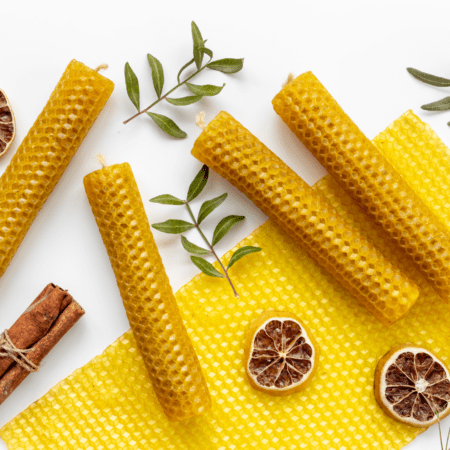 Velas de Cera Natural Ritual 11 y 22 Abundancia Velas ritualizadas Miel Abeja