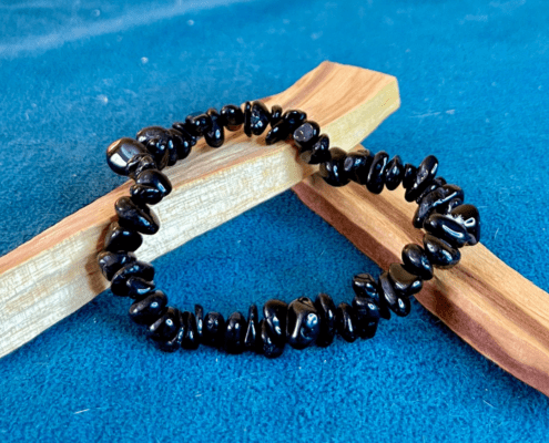 Pulsera Chip Turmalina Negra Ritualizada Protección Energética Pulsera Chip Turmalina Negra Ritualizada Protección Energética