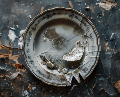 Significado de Por qué se Rompe el Plato Ritual con Velas?